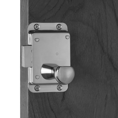Lounge Swing Door Deadbolts, with Lock, Surface Mount 2