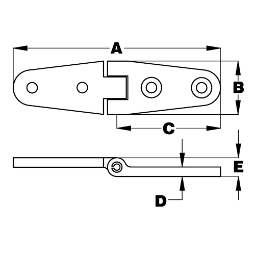 Strap Hinges, Reversed 2