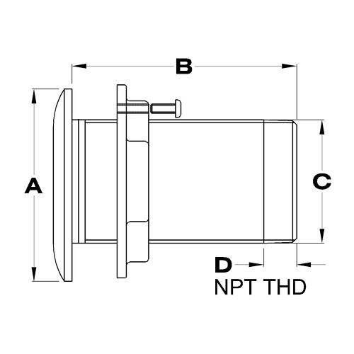 Threaded Thru Hulls, with Flapper 2