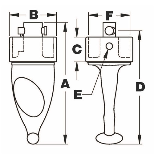 Round Female Removable Top Fittings 2