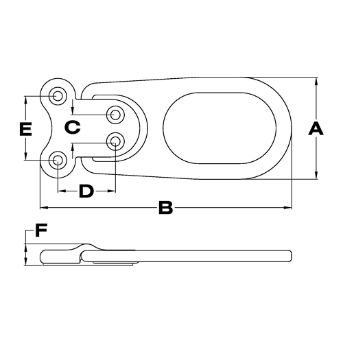 Long Folding Pad Eyes 2