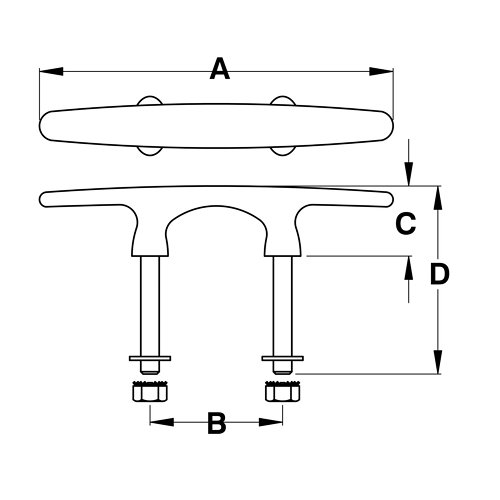 Arch Cleats, Stud Mount 2