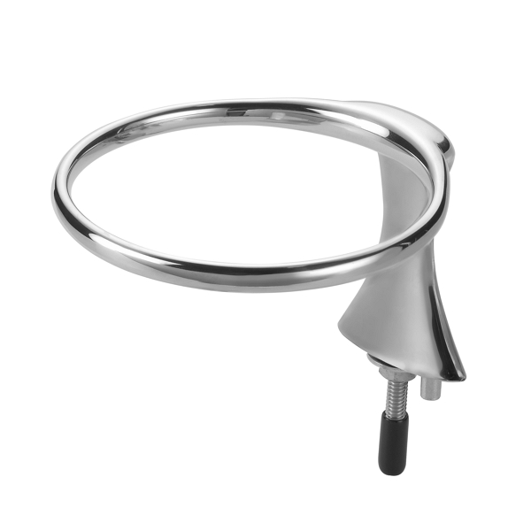 1-Cup Drink Holders, Closed Ring, Stud Mount