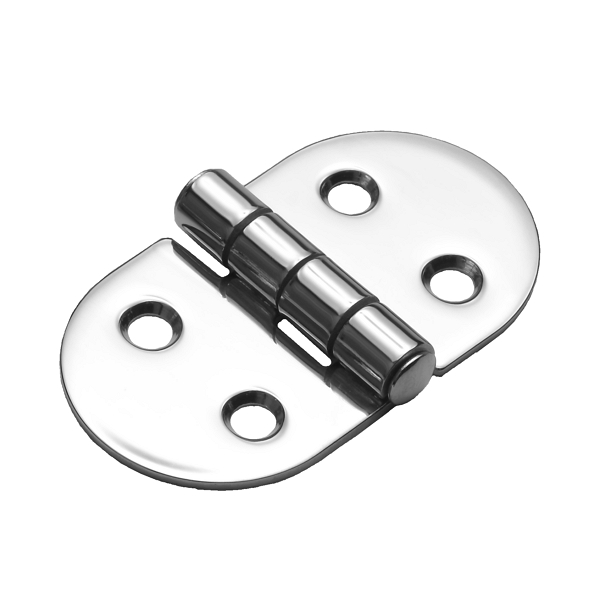 2-11/16" 4-Hole Round Side Hinges, Top Pin